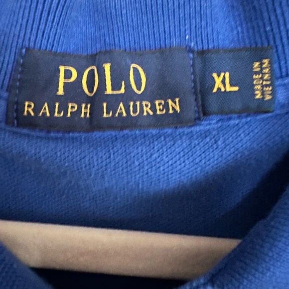 Polo by Ralph Lauren Royal Blue Pique Polo Shirt size XL - Picture 3 of 3